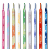 适配彩色男女球鞋 带绳 空军一号AF1AJ1耐克nike渐变扎染蓝粉色扁鞋