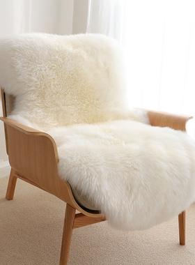 小沙整张羊皮皮毛一体沙发垫飘窗垫地毯羊毛沙发椅垫床边地毯地垫