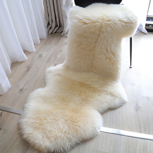 小沙卧室纯色家用简约现代羊毛地毯羊毛沙发垫床边阳台飘窗垫坐垫