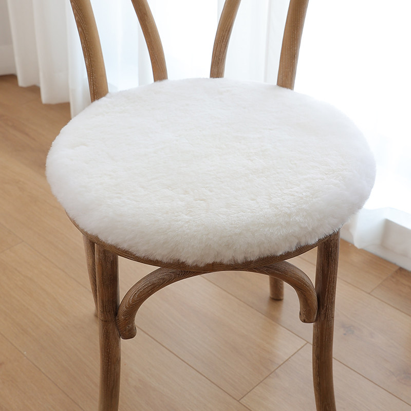 小沙羊剪绒短毛沙发垫圆形椅垫坐垫餐椅方垫凳子垫椅子垫咖啡椅垫