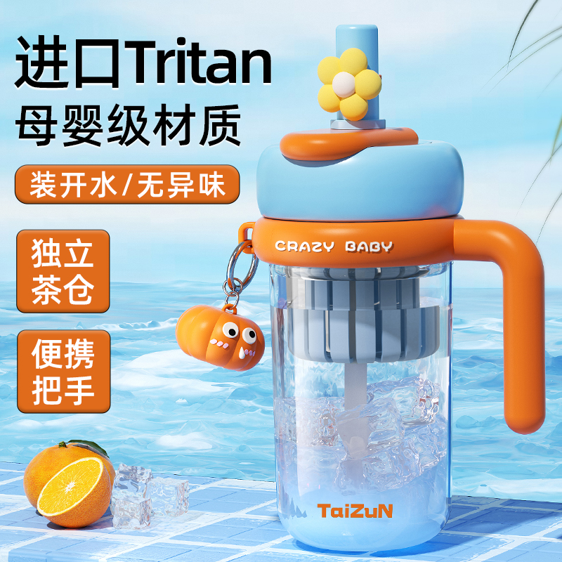 水杯大容量2025新款女运动喝水壶办公室可携式吸管杯子夏天季吨吨
