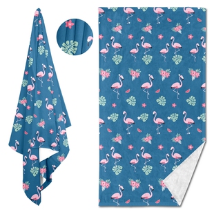 花色宝沙滩巾PSD模版 浴巾智能样机儿童包被洗澡浴巾模拟效果图