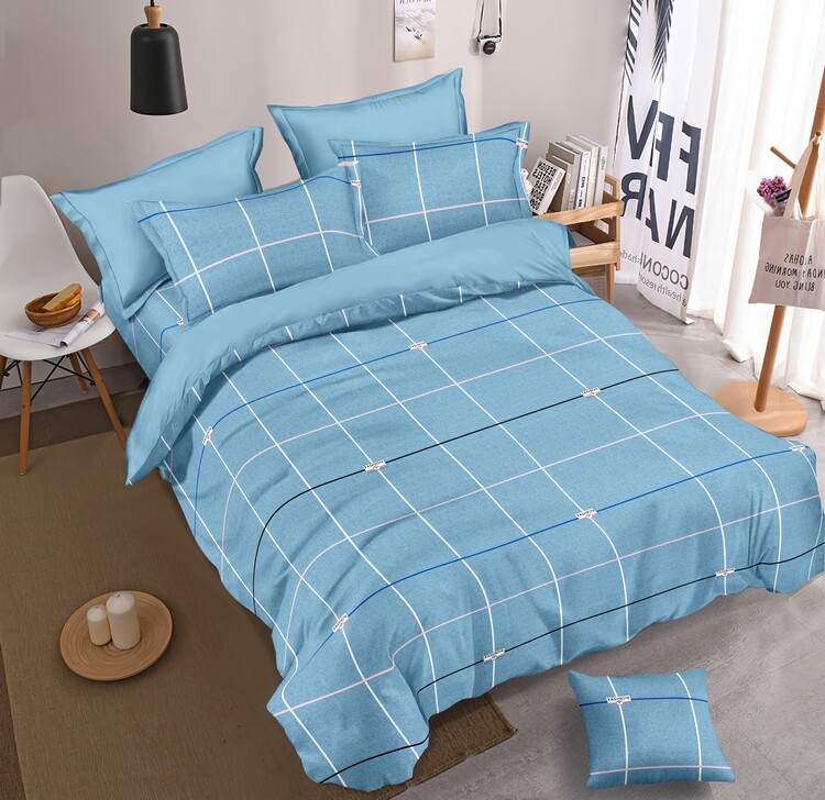 花色宝家纺床上用品四件套被子多背景vi智能贴图ps样机模版素材