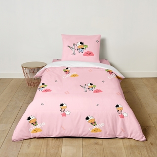 花色宝被子样机外贸风格 简约智能PSD模板儿童画稿模拟三件套模板