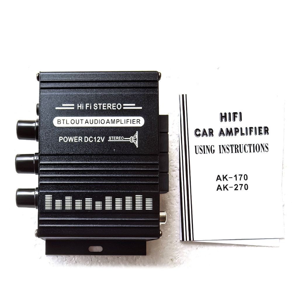 AK170 AK270迷你功放12v电脑CD MP3桌面音响diy框体街机游戏配件