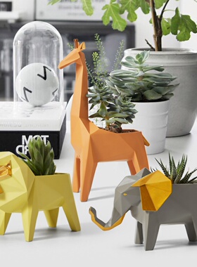 几何动物摆件创意客厅玄关家居装饰摆设门口进门鞋柜放钥匙收纳盒