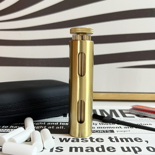 手动黄铜卷烟器细支复古圆形手卷机便携卷管机工具经典 6mm配件 款