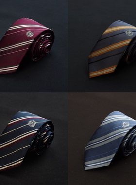 【刺篇】jk/dk制服原创设计刺绣学院风条纹蓝色衬衫领带男女新款