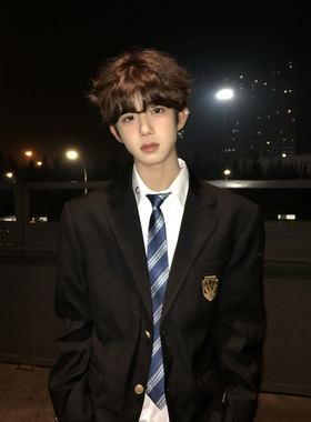 【刺篇】dk制服男秋冬休闲西装外套高级感学院西服毕业班服套装