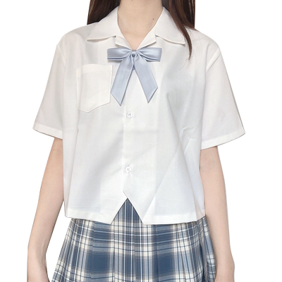 刺篇原创  日系新款JK制服正版基础款学院风开襟短袖衬衫夏款