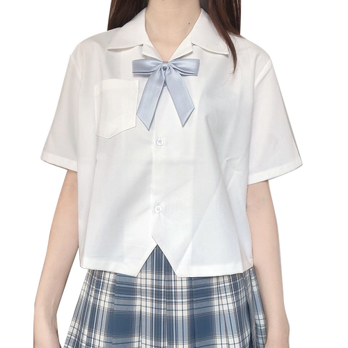 刺篇原创  日系新款JK制服正版基础款学院风开襟短袖衬衫夏款