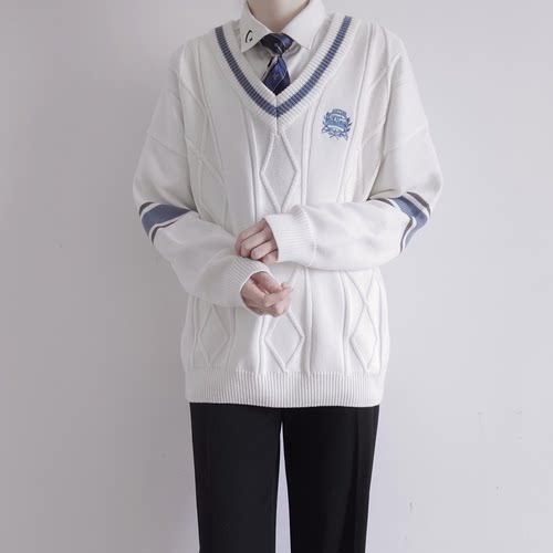 刺篇原创JKDK制服学院风针织毛衣