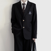dk制服西装 原创正统jk 徽章外套日系两粒扣西服男女休闲 刺篇