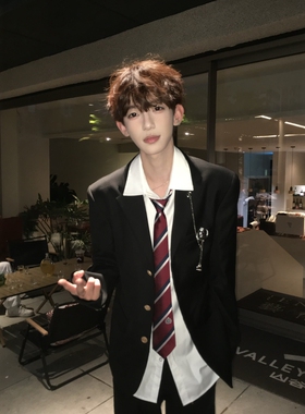 【刺篇】dk制服原创学院风西装日系男生外套校供学生毕业西服套装