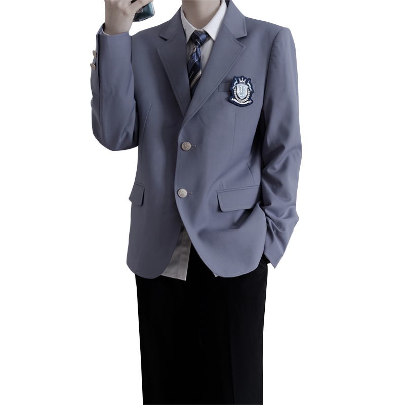 【刺篇】DK制服学院风学生班服成人礼双排扣西服西装外套男套装