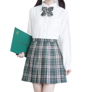 【刺篇】jk制服日系原创基础款角襟丸襟加绒加厚长袖衬衫 女秋冬