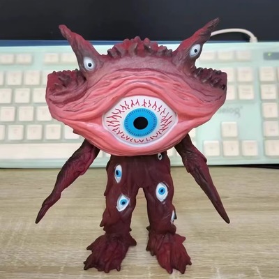 大号软胶怪兽儿童玩具奇兽眼q 加恩Q 第二形态升级款手办模型可动