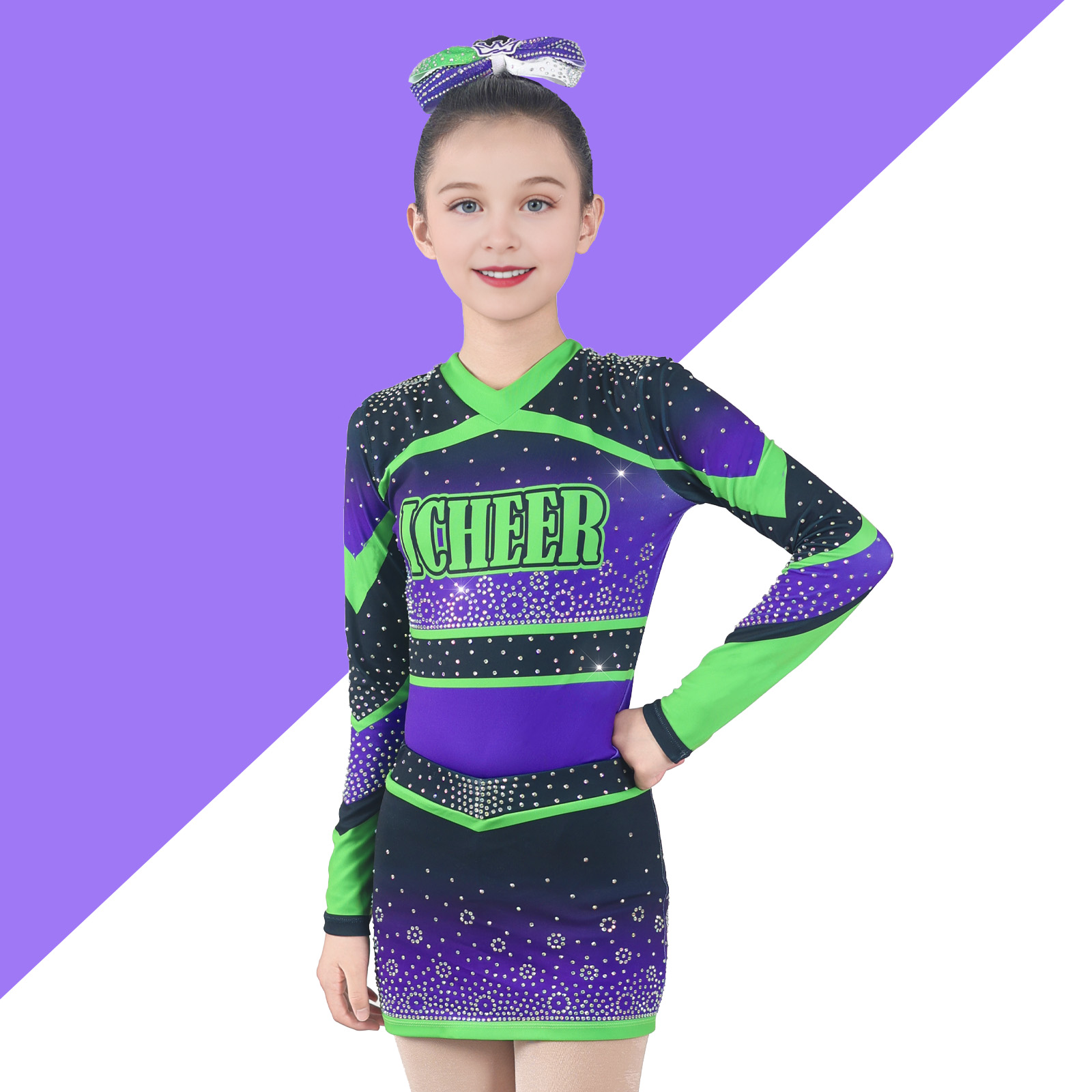 啦啦操服校园啦啦队套装团体比赛成人学生演出专业定制