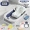 Intelligent temperature sensing increases and thickens knight blue + floating bath mat + bathing net + 2 antibacterial washbasins + gift package - picture price 89