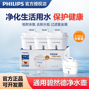 飞利浦净水壶滤芯brita碧然德适用净水器家用过滤水壶过滤器滤芯