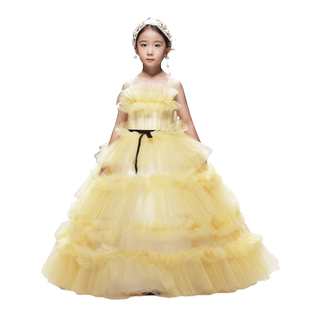 女童礼服公主裙轻奢小众森系儿童高端走秀小女孩主持人钢琴演出服