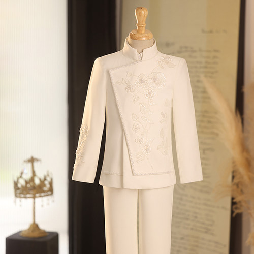 小礼服男童西服走秀花童