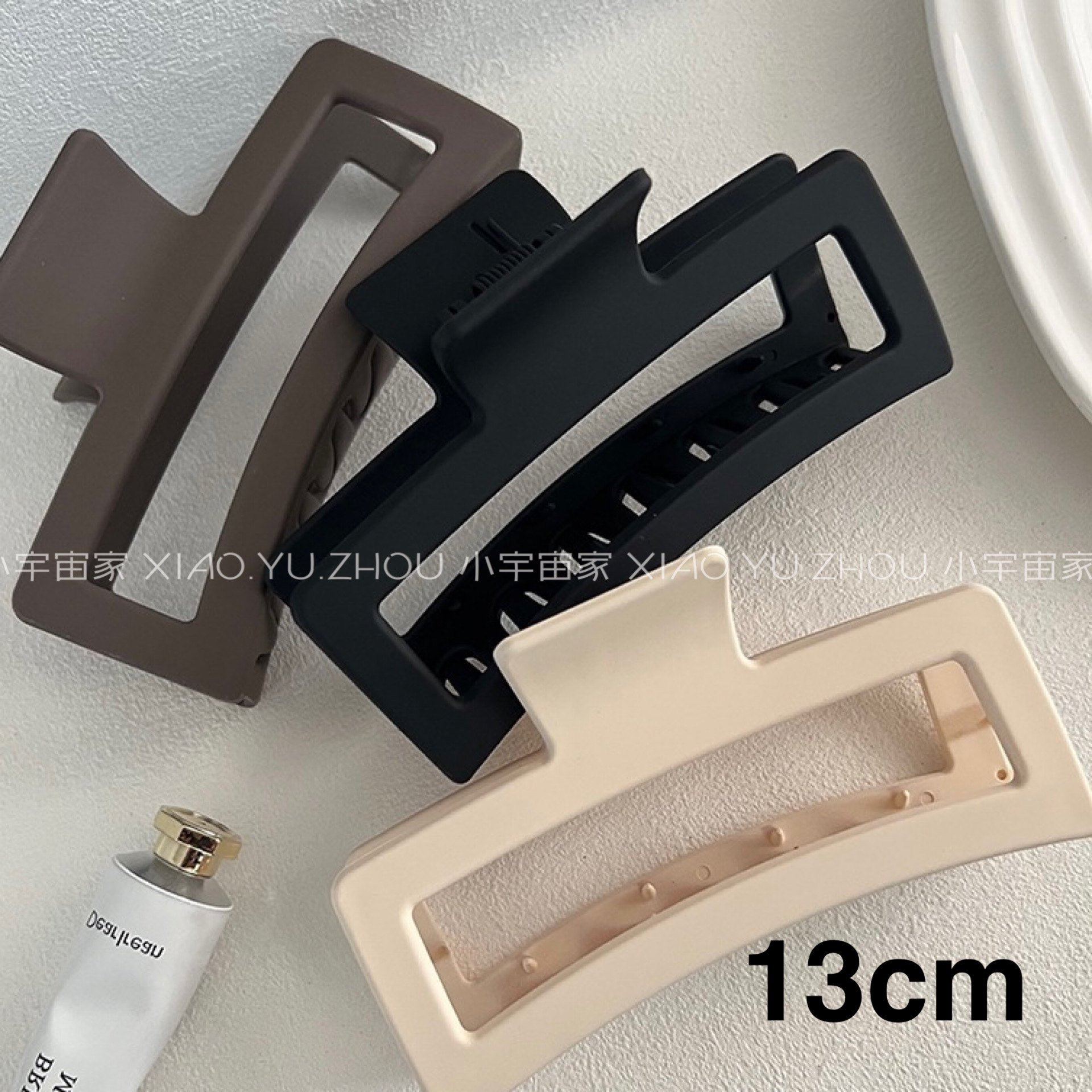 巨大号抓夹13cm！磨砂超大鲨鱼夹图片