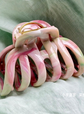 玫瑰庄园！高端超大号鲨鱼抓夹女