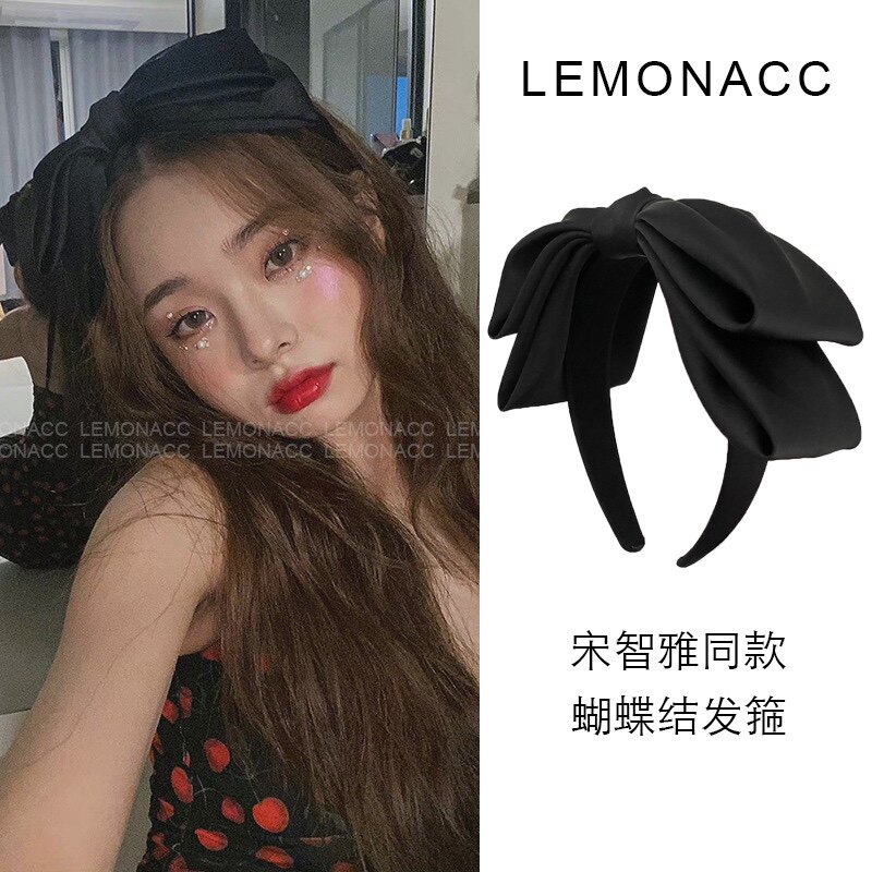 宋智雅大蝴蝶结显脸小发箍