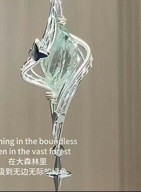 森系缠绕项链镂空感项链ins潮流新款创意吊坠