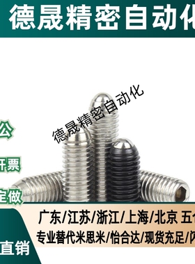 米斯米 球头柱塞 不锈钢 玻珠螺丝 BSJF /BPW3/4/5/6/8/10/12/16