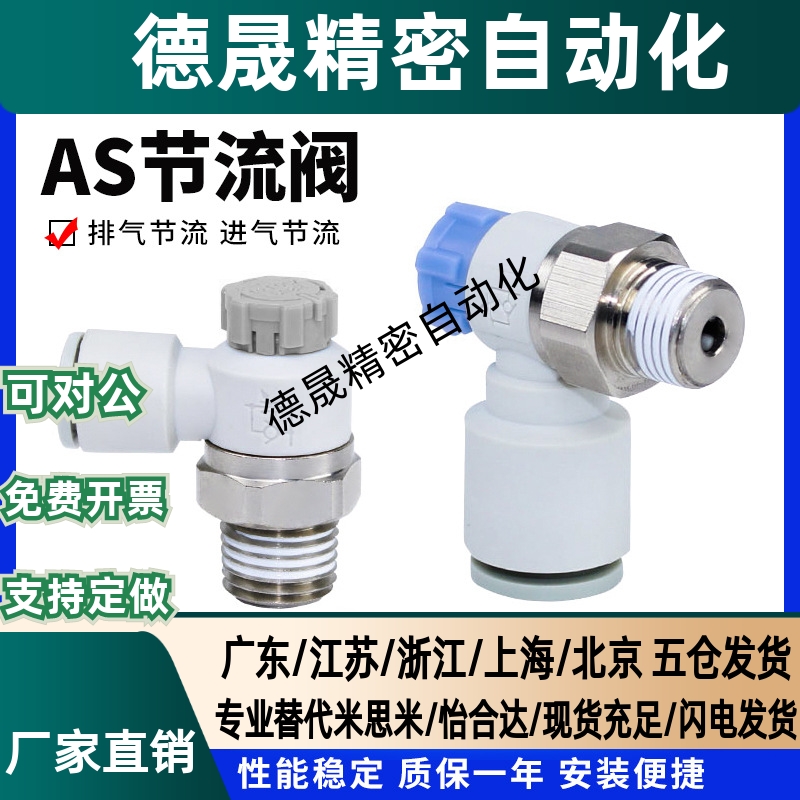 气动调速接头调节阀AS1201F/2201/3201/4201SA节流阀限出型限入型