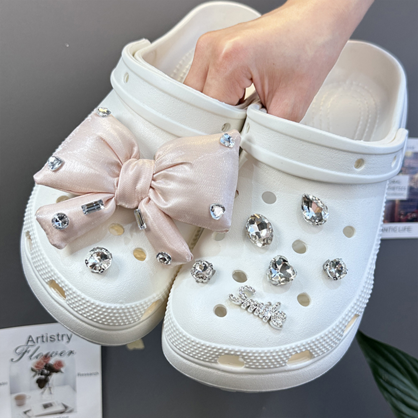适配crocs洞洞鞋配饰鞋花鞋扣卡