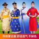 蒙古长袍蒙族男装 篝火晚会舞蹈演出服少数民族长袍大草原传统服装