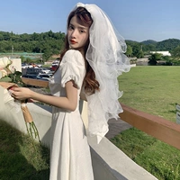 С бантиком, из жемчуга, 80см