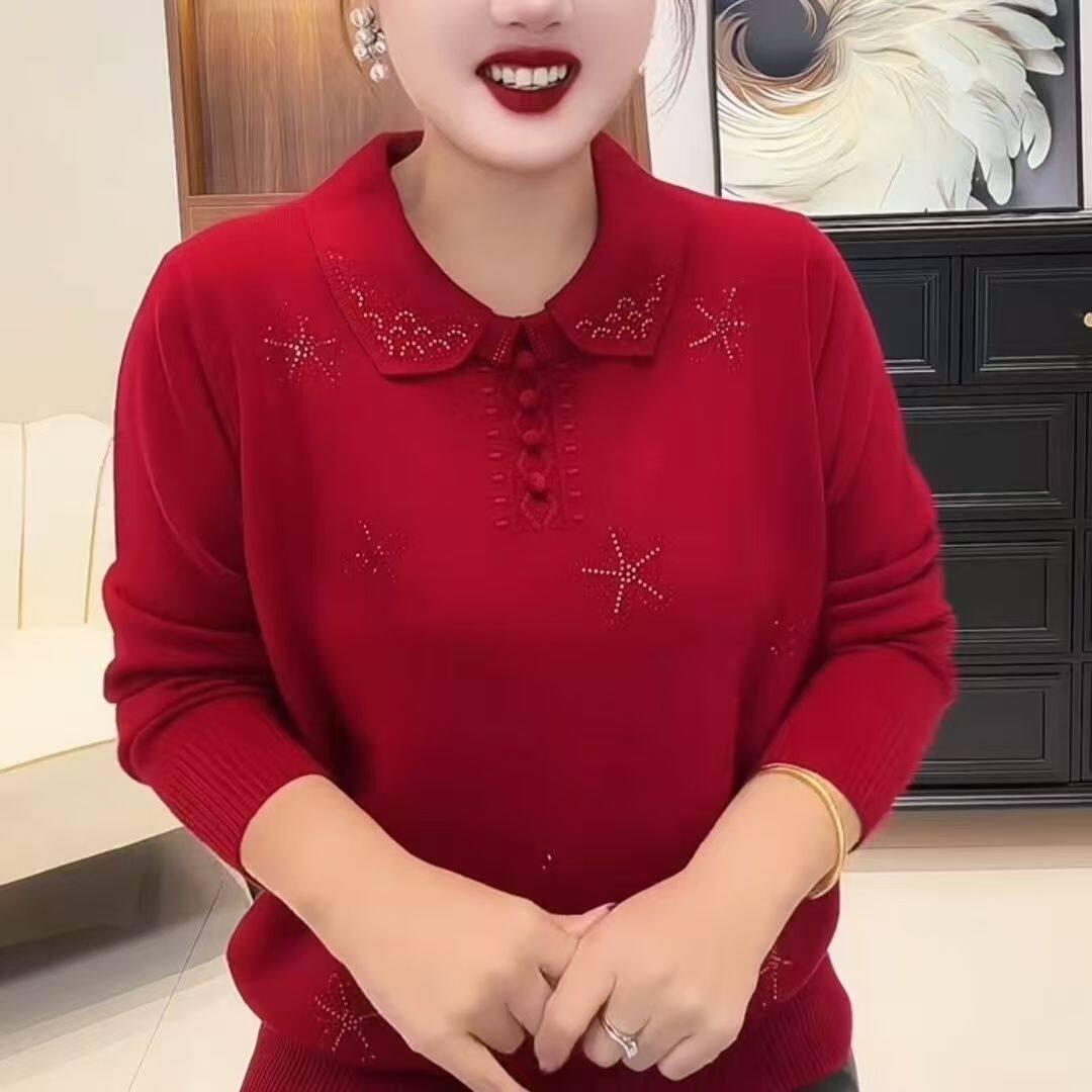 妈妈装秋冬针织长袖时尚
