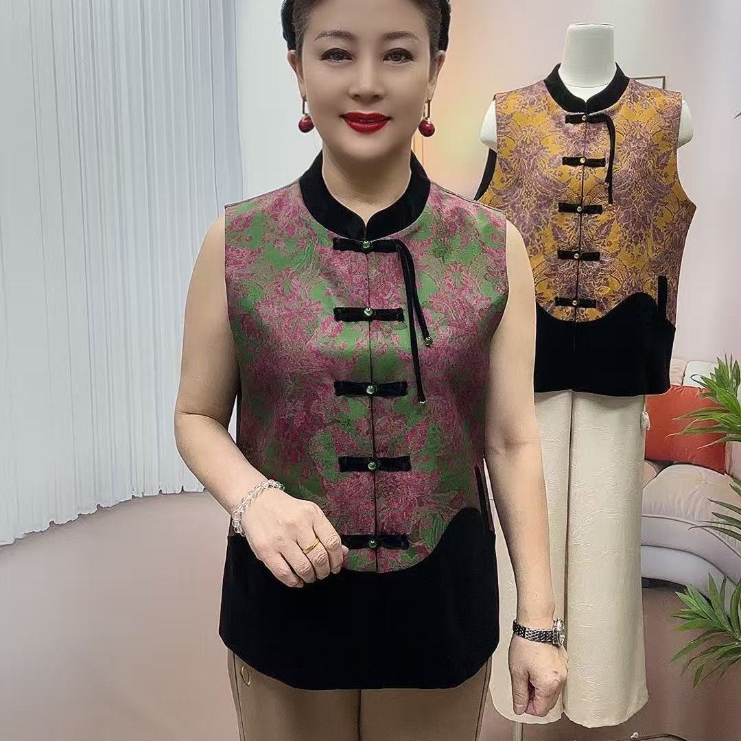 国风马甲女款中老年女装