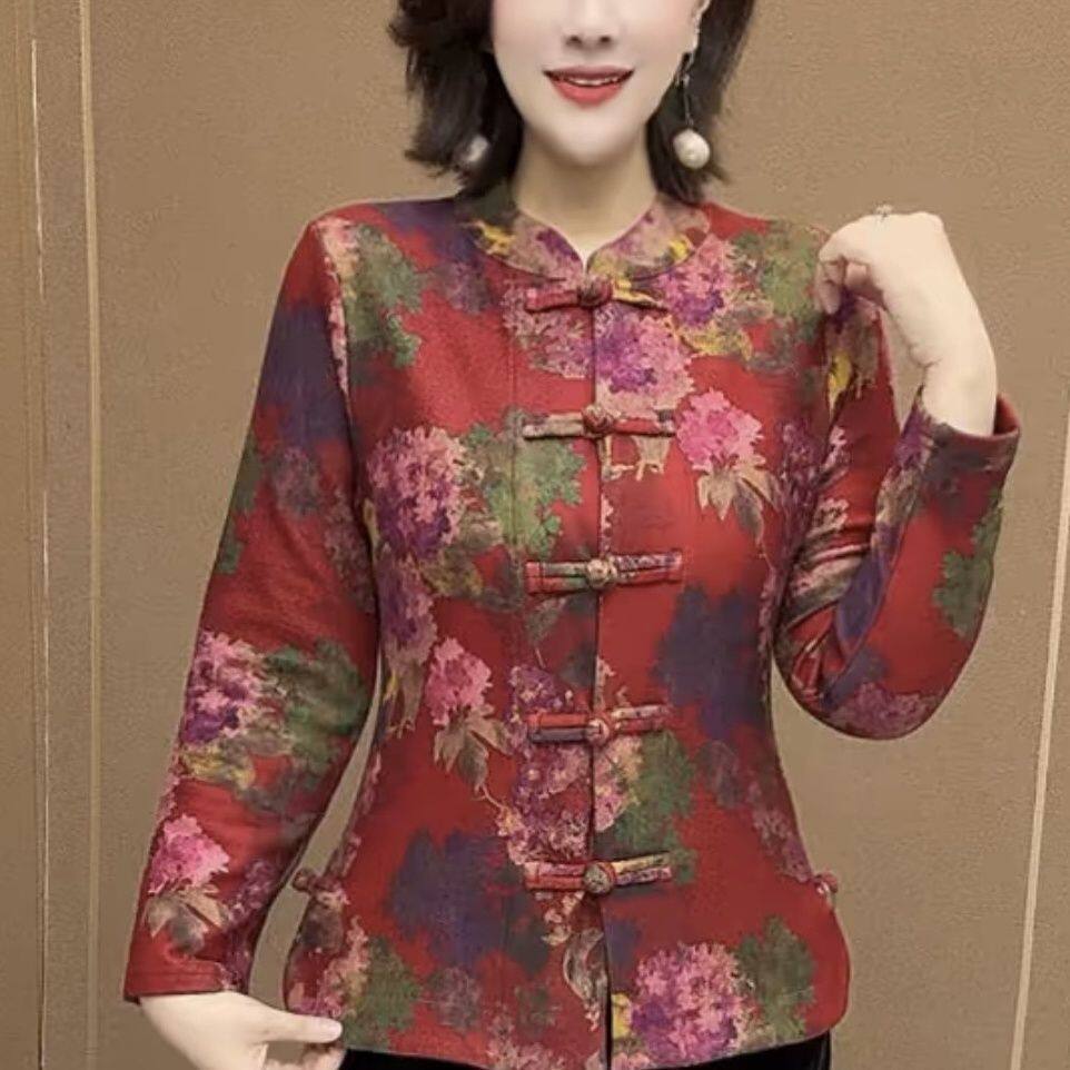 复古新款民族开衫上衣盘