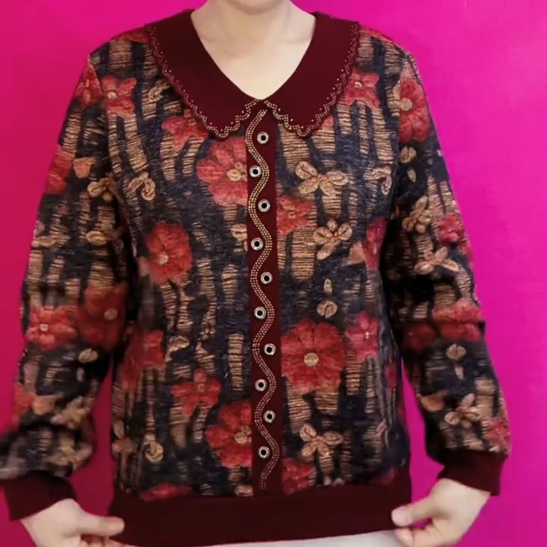 加绒加厚保暖花色外套女