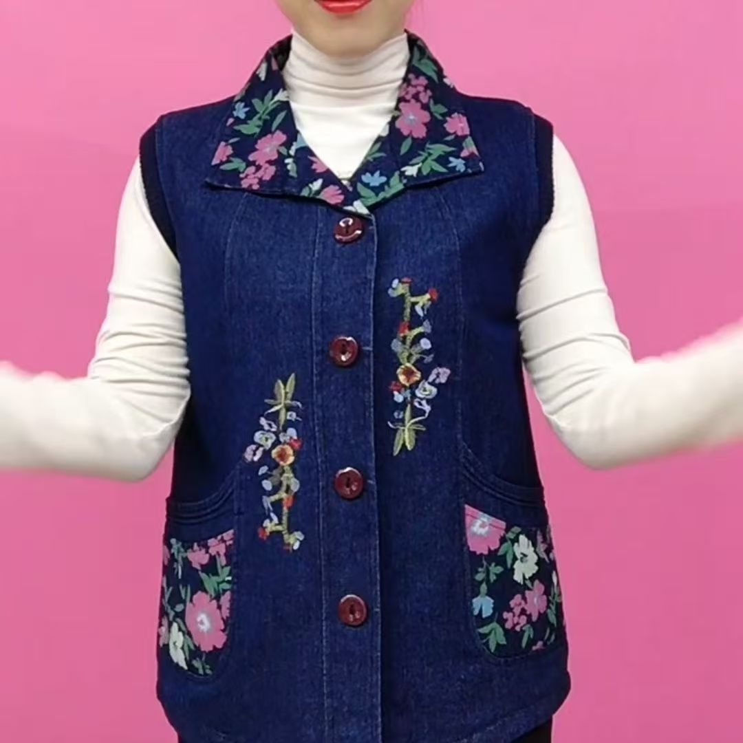 中老年短款休闲快手同款