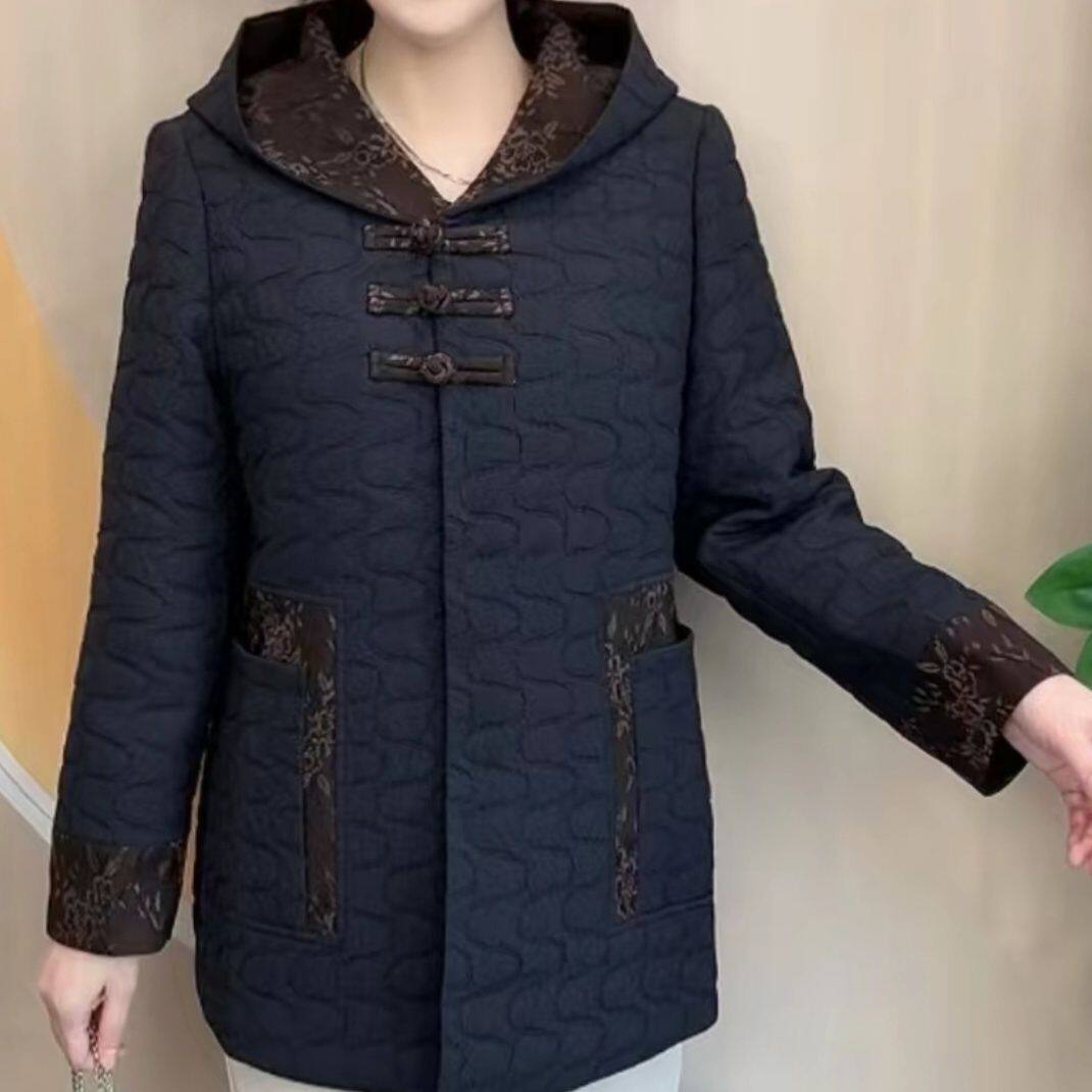 二棉服外套盘扣新中式中