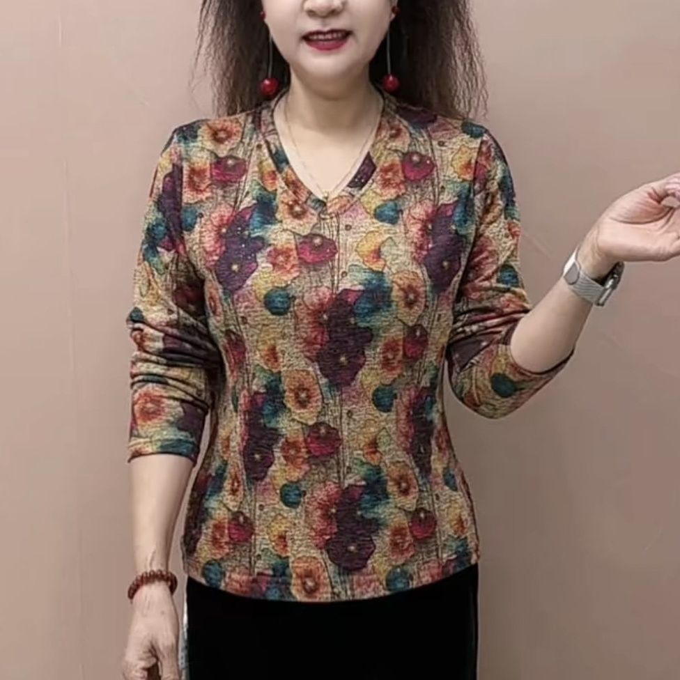 2026大码女装长袖妈妈打