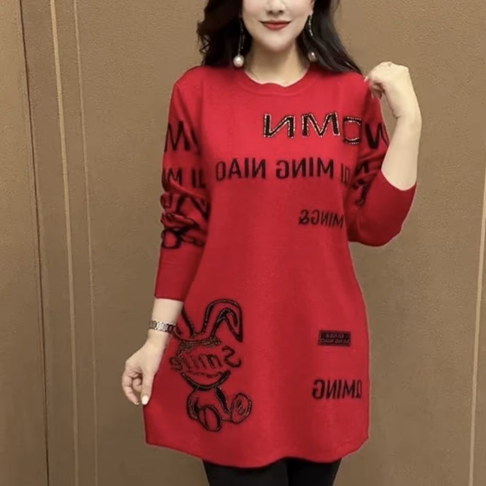 洋气妈妈中长款针织26新