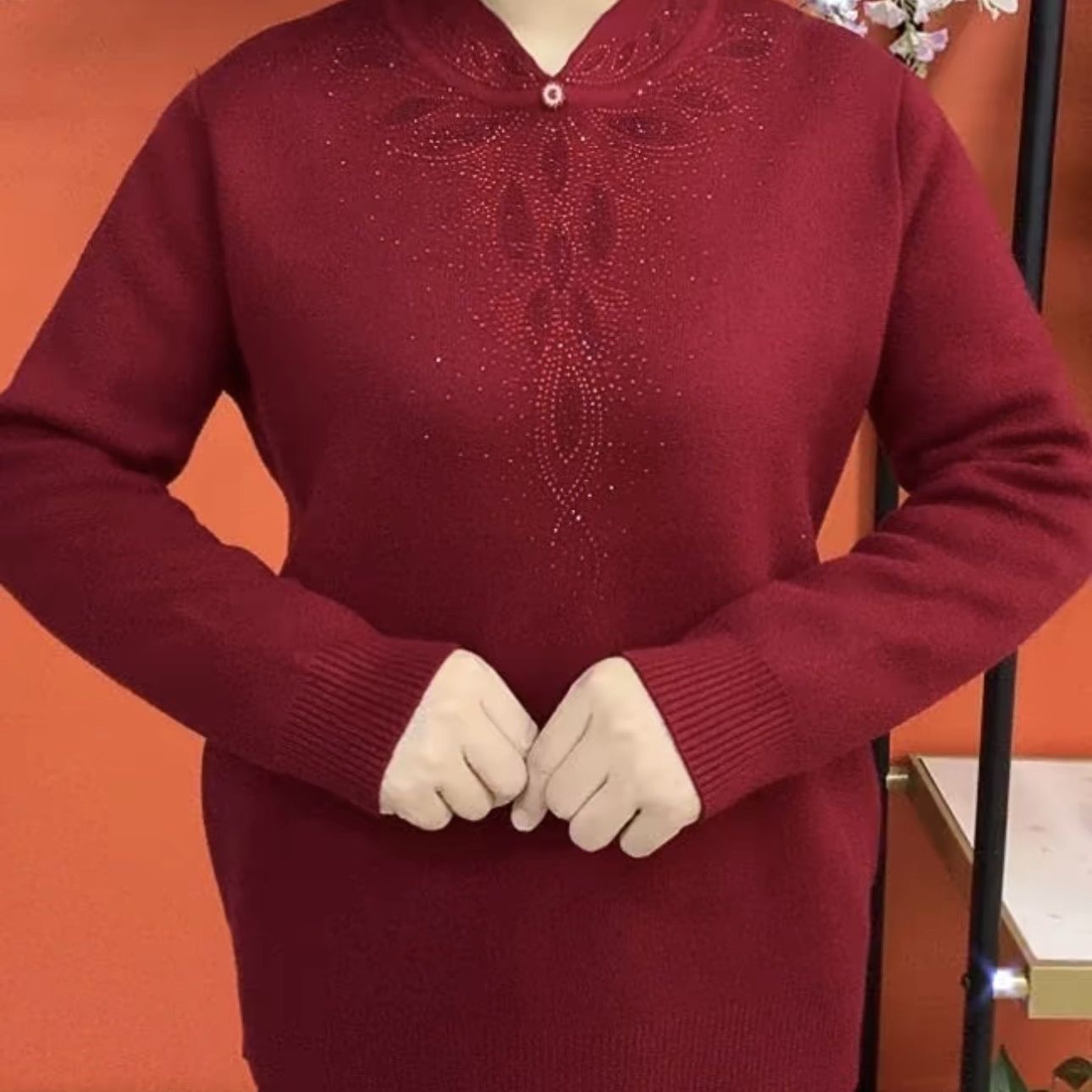 加绒秋冬加厚新款针织衫