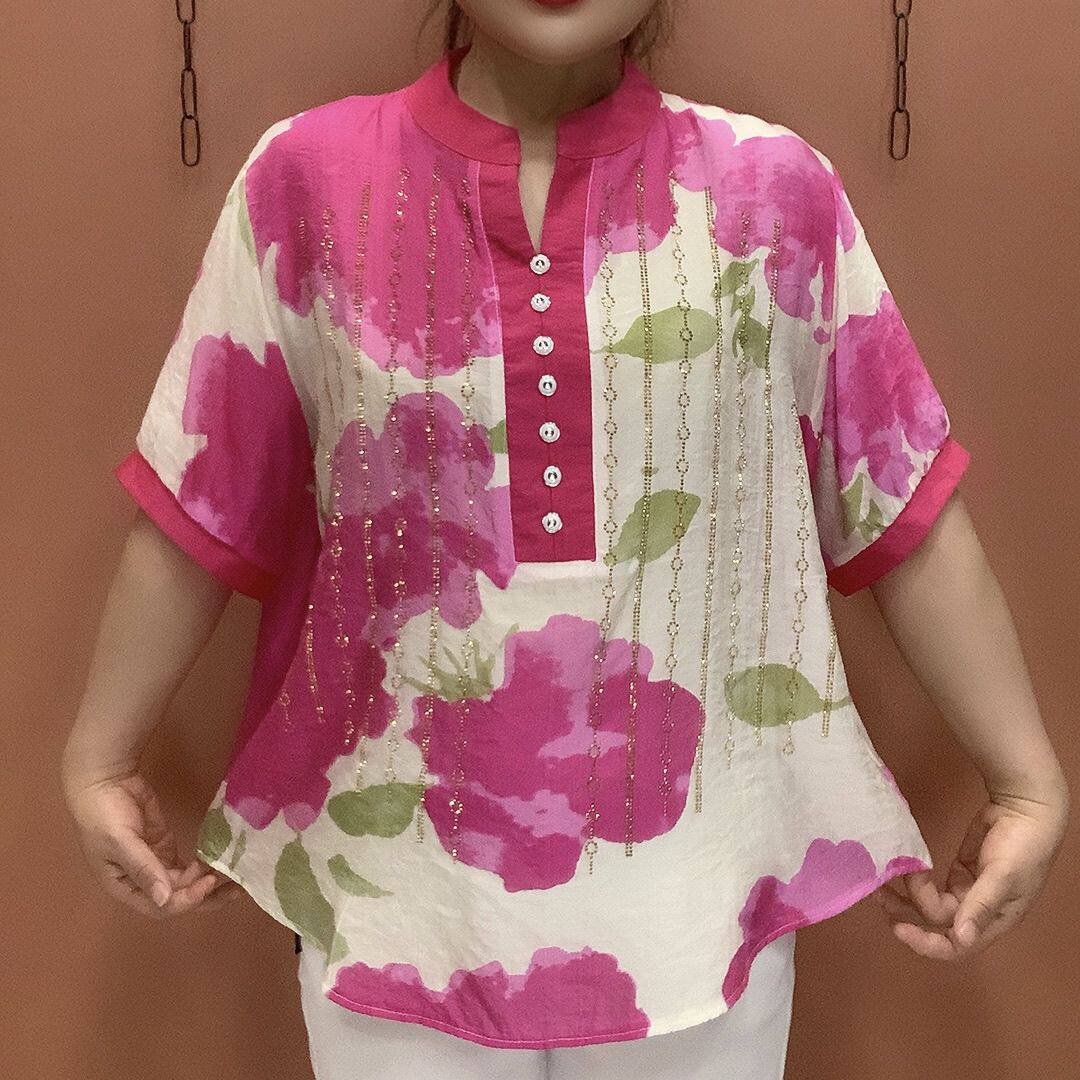夏季薄款新款印花上衣T恤