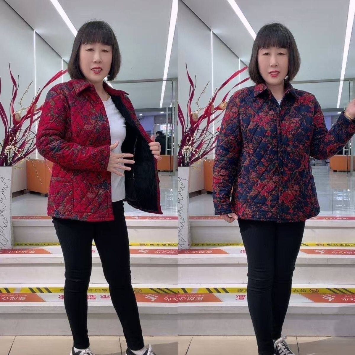 奶奶中老年棉衣妈妈冬装