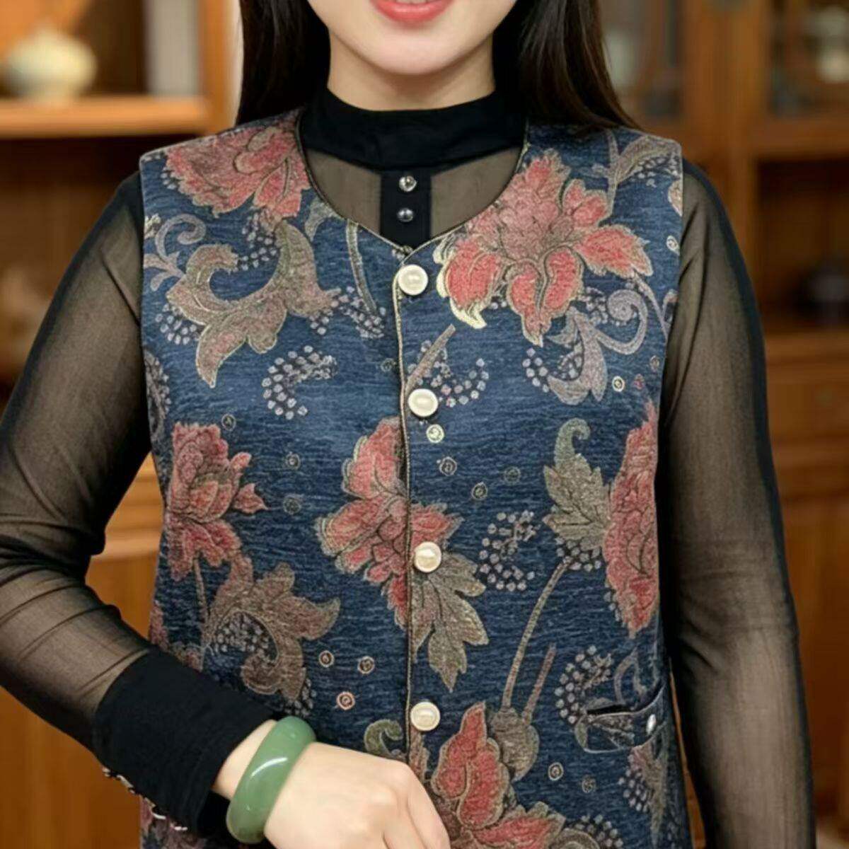 马甲中老年女式春装薄款