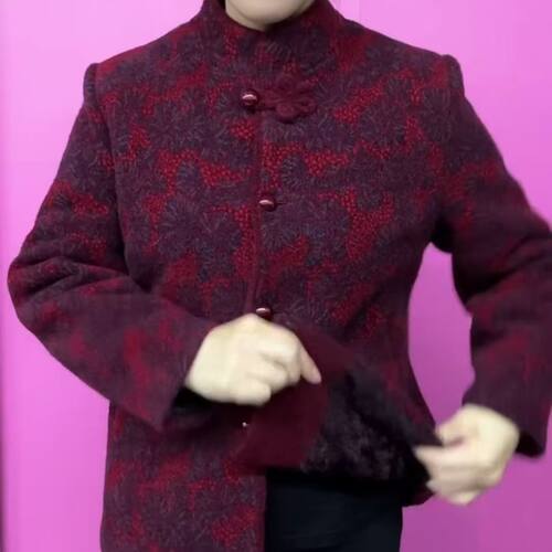 中老年女士冬季加绒加厚