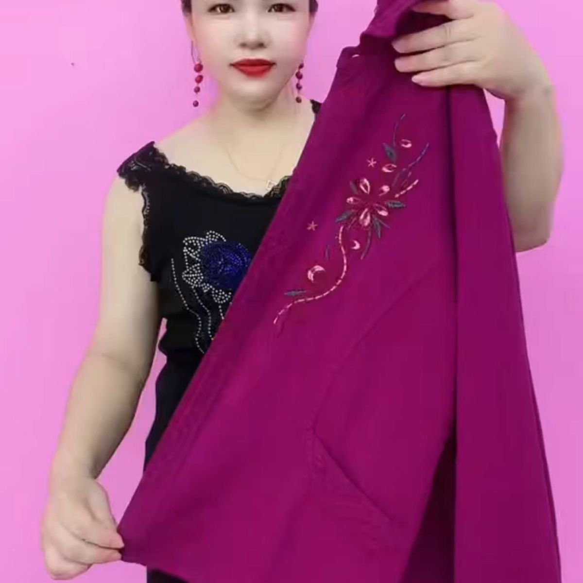 中老年新款棉棉衬衫妈妈