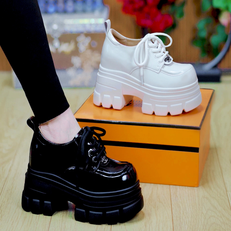 名韩诗百搭厚底休闲乐福鞋